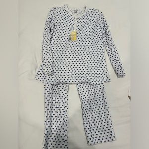 NWT Roller Rabbit size XXS Blue Heart PJs